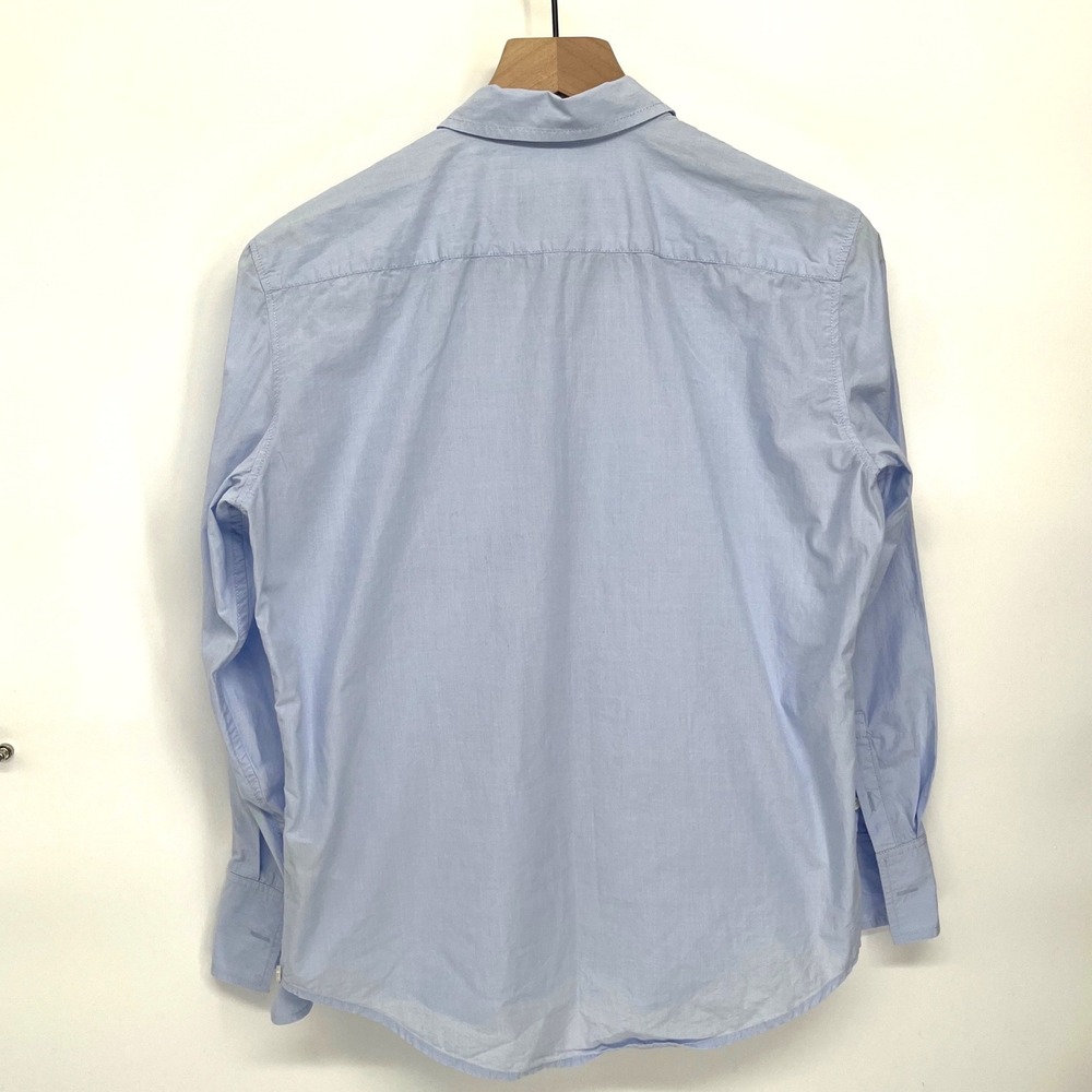 J. Crew Garçon classic shirt in cotton poplin Button Down Women 2 Blue BY715 - Picture 3 of 8